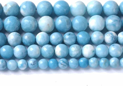 Vista 26 de 60 piezas de cuentas de piedra natural de 6 mm de esmeralda verde Cuentas sueltas redondas de piedra de curación de energía AAA para hacer joyas