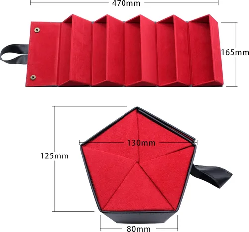 Vista 5 de Caja de almacenamiento de cinco lentes de sol caja de exhibición plegable de 5 tomas BULE2