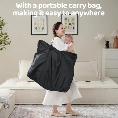 Vista 4 de Pamo babe Moisés portátil y espacio de juego cuna de viaje para recién nacido