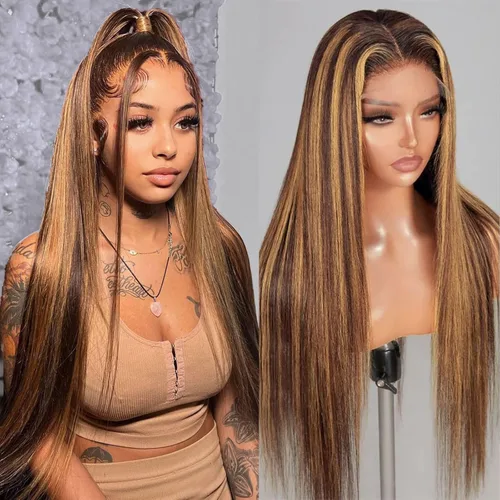 Vista 12 de Pelucas de cabello humano con encaje frontal color borgoña 99j de 13 x 6, densidad del 200 %, pelucas de encaje frontal HD 99j de color rojo