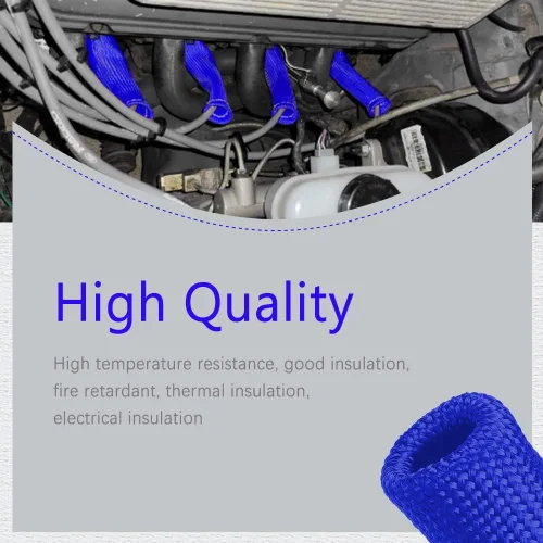 Vista 5 de 8 Piezas Fundas Protectoras de Cables de Bujías con Botas Protector Térmico, Funda Protectora de Calor para Bujías de 1200 Grados, Funda