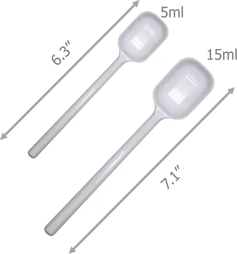 Vista 7 de EIKS 4 juegos de cucharaditas de mango largo cucharas medidoras para ingredientes secos y líquidos Uso en cocina cocina hornear café