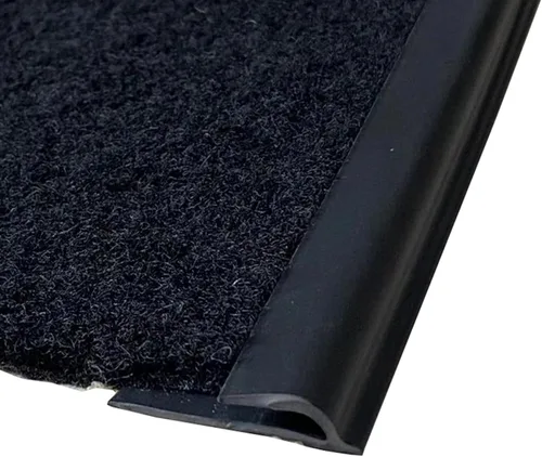 Vista 5 de MBROS Tira de borde de alfombra extra larga, tira de umbral de suelo autoadhesiva cortable para puerta, azulejo de madera a alfombra