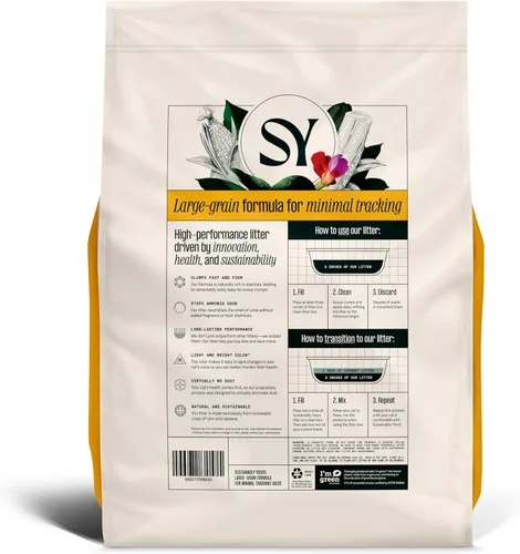 Vista 2 de Sustainably Yours Arena para gatos, fórmula de grano grande 10 libras