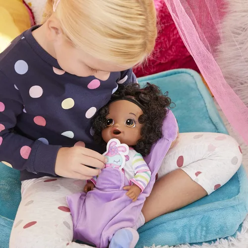 Vista 3 de Baby Alive Muñeca Bebé Pijamada de Conejito, Muñecas de 12 Pulgadas con Temática de Hora de Dormir, Saco de Dormir y Accesorios de Muñeca