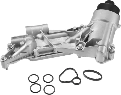 X AUTOHAUX 93186324 Conjunto de adaptador de carcasa de filtro de aceite del enfriador de aceite del motor con juntas para Chevy Aveo para Chevrolet