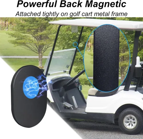 Vista 3 de Soporte magnético para teléfono para carrito de golf, compatible con iPhone 12, 13, 14, 15 / Plus/Pro, teléfono inteligente con funda Magsafe (negro)