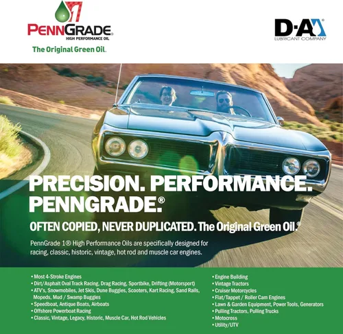 Vista 3 de PENN GRADE 1, 71206, aceite de rotura SAE 30, funciona con motores diésel y gasolina, 1 cuarto de galón