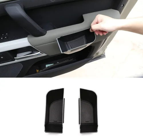 PIUGILH Compatible con Land Rover Defender 90 110 130 2020-2023 2020-2023 Bandeja de almacenamiento para reposabrazos, caja de teléfono, bandeja de