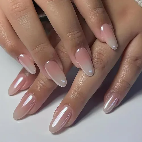 Vista 17 de Uñas postizas a presión con punta francesa roja mediana, uñas postizas de cobertura completa con diseños de remolinos rojos, puntas de uñas S2