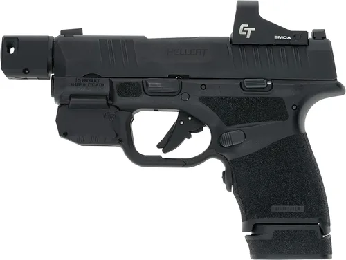 Vista 4 de Crimson Trace Laserguard Hellcat con activación instintiva para pistolas Springfield Armory Hellcat, tiro defensivo y competencia