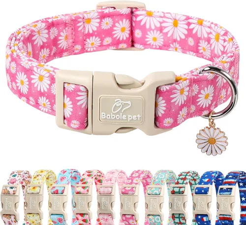 Vista 11 de Collar de otoño para perro, lindo collar de cachorro con hojas de otoño, ligero, cómodo, ajustable, para mascotas pequeñas, medianas y grandes