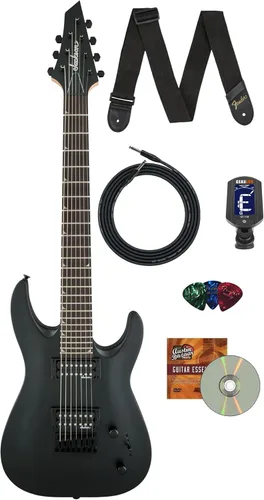 Vista 11 de Jackson JS Series Dinky JS20 DKQ 2PT Transparent Black Burst Paquete con cable, afinador, correa, púas y DVD de guitarra Austin Bazaar