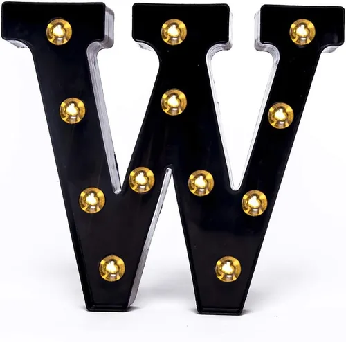 Vista 24 de Foaky Luces LED Negras de Números de Marquesina Letrero Luces de Números de Marquesina que se Iluminan para Luz Nocturna Boda Fiesta de Cumpleaños