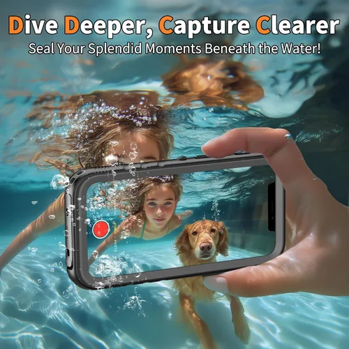 Vista 10 de Cozycase Compatible con funda impermeable para iPhone 11, protector de pantalla incorporado, cubierta de parachoques resistente de cuerpo completo