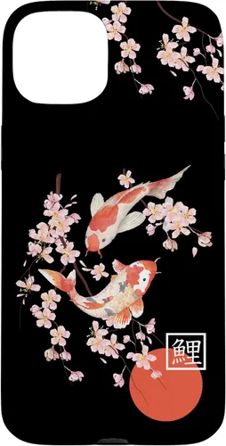 Vista 9 de Cherry Blossom Koi Carp Fish Japanese Sakura Graphic Art Case for iPhone 17