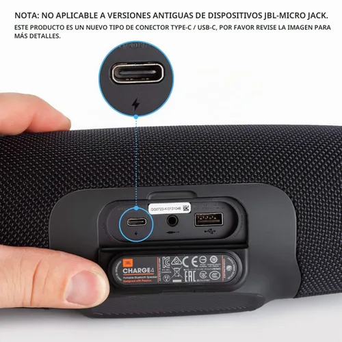 Vista 3 de Hyacinyh Cable de carga rápida compatible con JBL Charge 4, Charge5, Charge 6, JBL Flip 5, Flip 6, Flip 7, JBL Pulse 4, Pulse 5, Clip4, Clip5