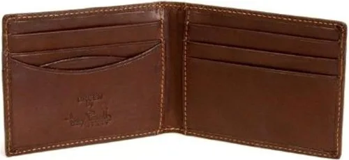 Tony Perotti Mens Italian Cow Leather Front Pocket Bifold Credit Card Wallet