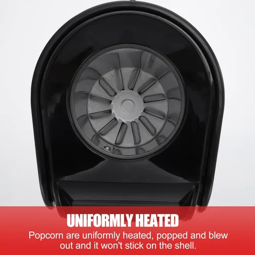 Vista 4 de Automatic 110v Small Popcorn Maker for Home, White Abs Snack Machine with US Plug, Air Popcorn Popper Suitable for Movie Nights and Family Use