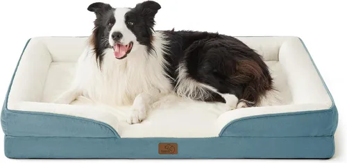 Vista 53 de Bedsure Camas ortopédicas para perros de tamaño grande - Cama impermeable para perros grandes y gatos, sofá para perros cómodo con funda extraíble