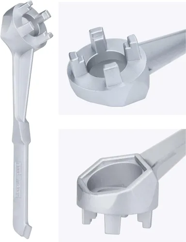 Vista 8 de Mellbree Llave Bung, llave de tambor de 55 galones, herramienta de abridor de tambor para abrir tambor de 10, 15, 20, 30, 50, 55 galones, se adapta