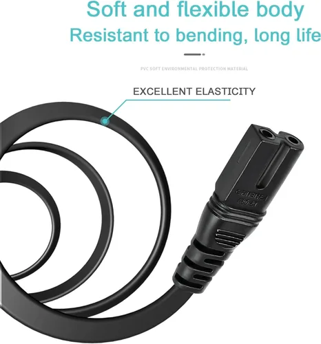 Vista 3 de SLLEA Cable de alimentación de CA para Sony Portable CFM-155 CFM165TW CFS-200 CFS-208 CFS-209 CFS-219 CFS-W308 Reproductor de CD/MP3 AM/FM Cassette