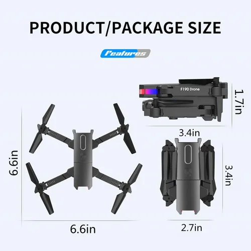 Vista 7 de Drone With Camera, Drones With Camera For Adults 4k, Drone With Dual 4k Hd Fpv Camera Remote Control Toys Gifts For Boys Girls With Altitude Hold