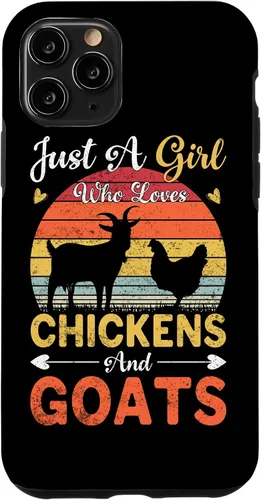 Vista 29 de Vintage Just A Girl Who Loves Chickens and Goats Farmer Gift Case for iPhone 17