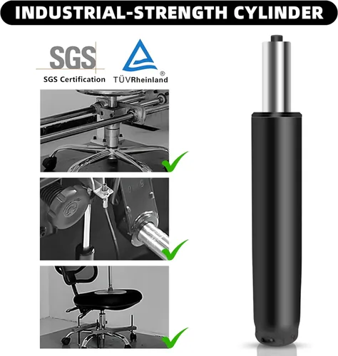 Vista 6 de Omyoffice Silla de oficina de 2.5 pulgadas, cilindro de elevación de gas, piezas de repuesto para silla de oficina, tamaño universal que se adapta a