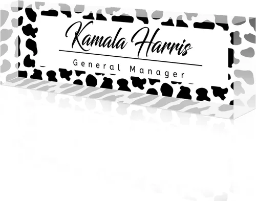 Vista 55 de Desk Name Plate Custom, Acrylic Name Plate, Personalized Name Plates for Office Gifts,Desk Decor,Teacher,Employee Appreciation Gifts