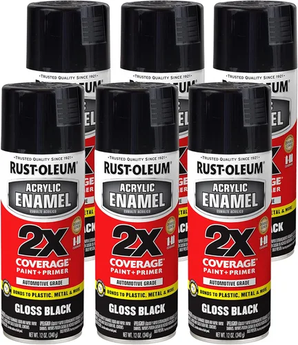 Vista 17 de Rust-Oleum 314030 Pintura en aerosol de esmalte acrílico 2X, 11 onzas, color aluminio