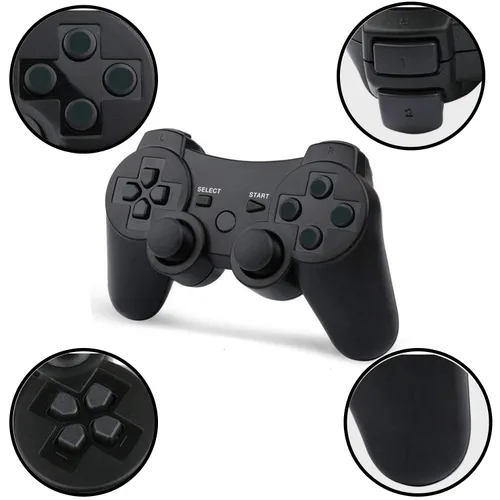 Vista 2 de PS3 Controller Wireless, Gaming Remote Joystick for Playstation 3 with Charger Cable Cord (Black, Pink, White, Blue)