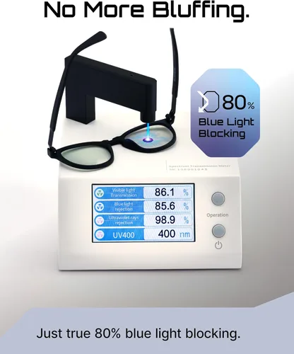 Vista 6 de 2-in-1 Magnetic Clip- On Blue Light Blocking Glasses with Case, Anti-Reflective Computer Eyewear for Men & Women